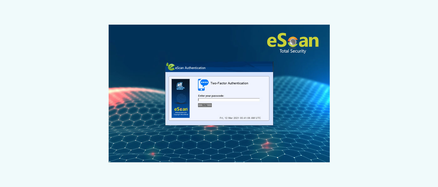 Pantalla de inicio de sesión de 2FA en el cliente
